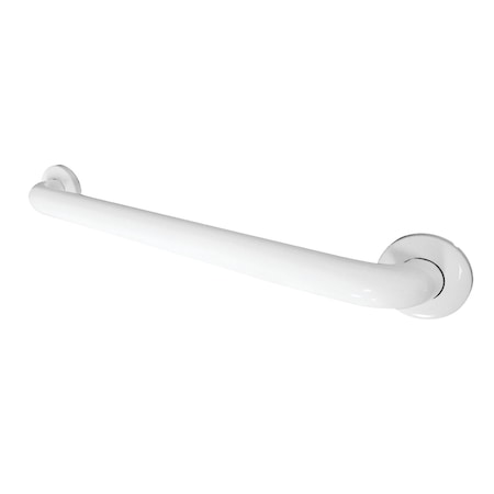 Kingston Brass Traditional GB1224CSW Made To Match 24" Stainless Steel Grab Bar, White, 27 L, Stainless Steel GB1224CSW